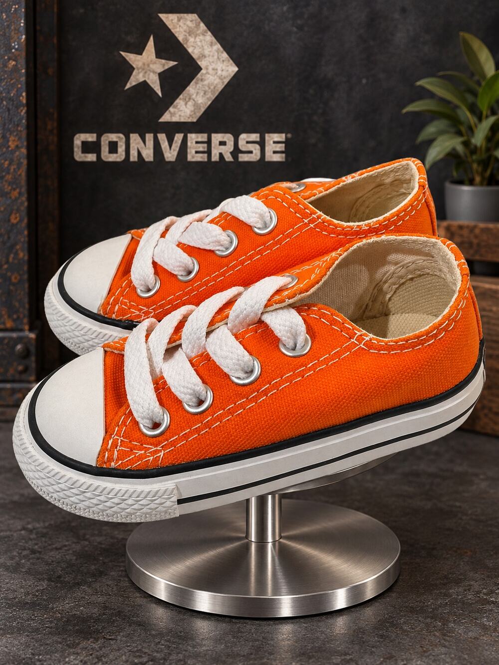Converse Chuck Taylor All Star Exuberance Orange Infant 4 NIB 739798C